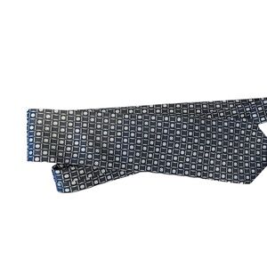 Arrow Men's Navy blue and White 100% silk Patterned Tie